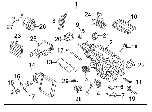 2017 Ford Fiesta Seal Diagram for BE8Z-19A672-A