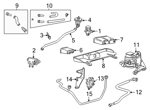 2000 Lincoln LS Sensor Assembly Diagram for XW4Z-6B288-BA