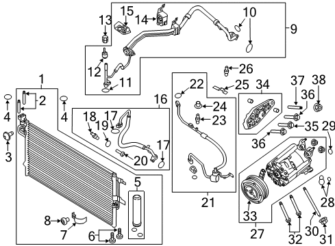 2017 Lincoln MKC Switches & Sensors Diagram