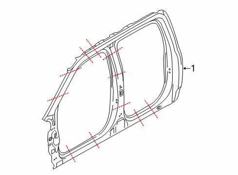 2016 Ford F-150 Aperture Panel Diagram 1 - Thumbnail