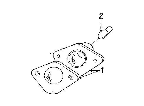 1991 Ford Mustang License Lamps Diagram