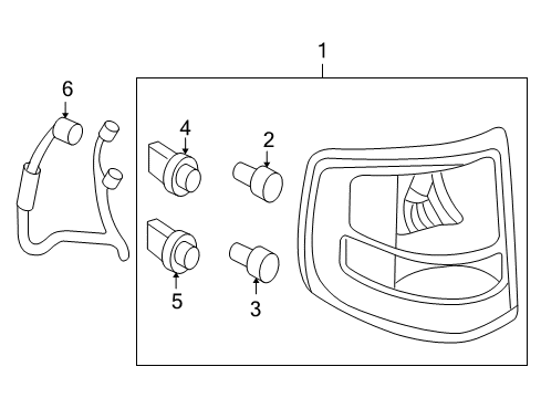 2007 Ford Explorer Sport Trac Bulbs Diagram 4 - Thumbnail