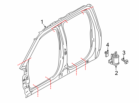 2020 Ford F-250 Super Duty Aperture Panel Diagram 1 - Thumbnail