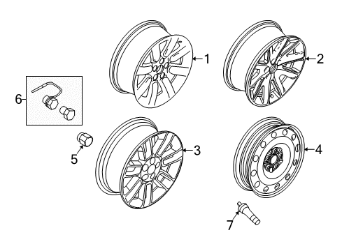 2013 Ford Flex Wheels Diagram 2 - Thumbnail