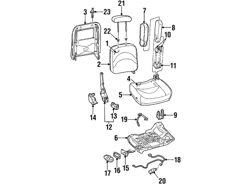 1996 Ford Crown Victoria Sleeve Diagram for F2DZ-54610A16-A