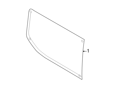 2022 Ford E-Transit Glass - Side Panel Diagram 2 - Thumbnail