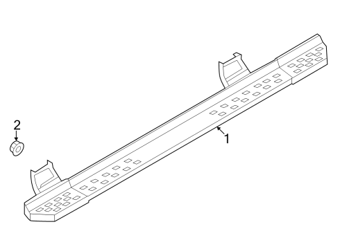 2022 Ford F-150 Lightning Running Board Diagram 2 - Thumbnail