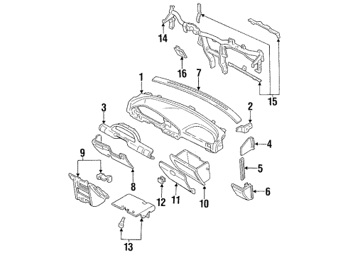 1996 Ford Escort Socket Assembly Diagram for F1CZ-15055-A