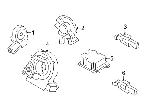 2023 Ford Maverick Air Bag Components Diagram