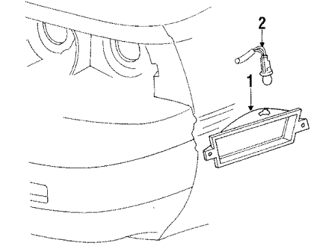 1985 Mercury Cougar Corner Lamps Diagram