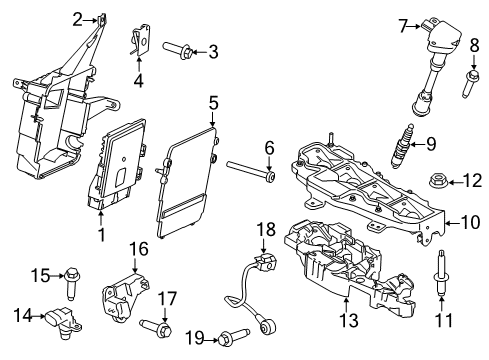 2015 Ford Transit Connect Coil Assembly - Ignition Diagram for BM5Z-12029-B