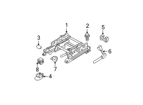 2001 Ford Focus Tracks & Components Diagram