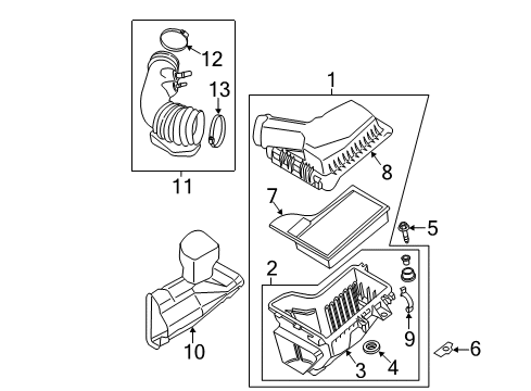 2017 Ford Mustang Cleaner Assembly - Air Diagram for FR3Z-9600-F