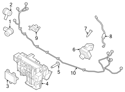 2024 Ford Expedition WIRE - PARKING DISTANCE AID SE Diagram for NL1Z-15K867-C