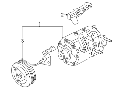 2022 Ford Bronco Sport A/C Compressor Diagram 2 - Thumbnail