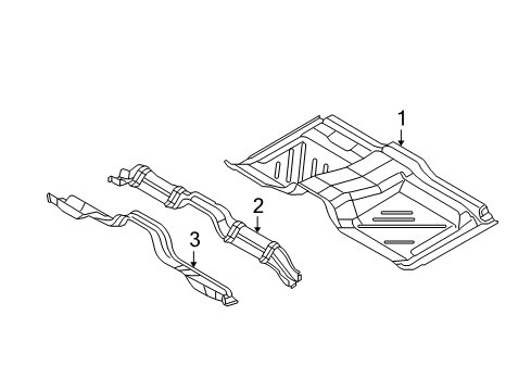 2010 Ford Expedition Pan Assembly - Floor Diagram for AL1Z-7811135-A