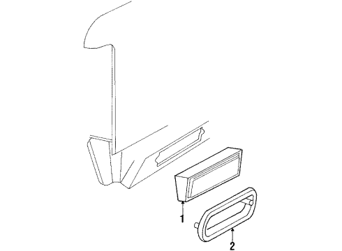 1986 Lincoln Continental Side Marker Lamps Diagram