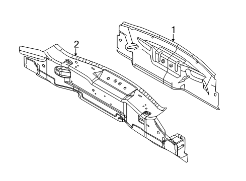 2019 Lincoln MKT Rear Body Diagram