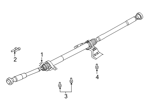 2018 Ford Fusion Drive Shaft - Rear Diagram