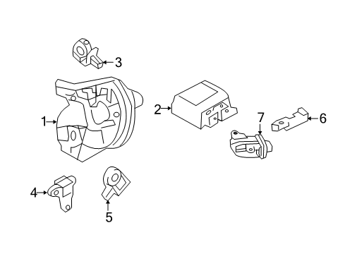 2017 Ford Special Service Police Sedan Air Bag Components Diagram 2 - Thumbnail