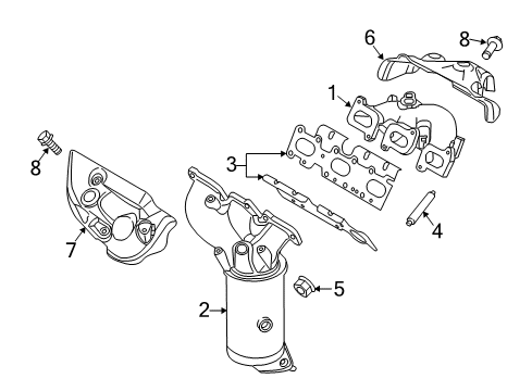 2011 Lincoln MKS Exhaust Manifold Diagram