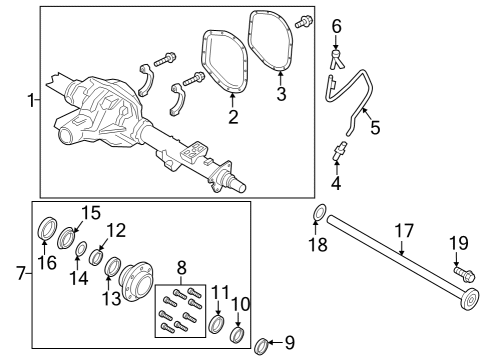 2024 Ford F-250 Super Duty Rear Axle Diagram