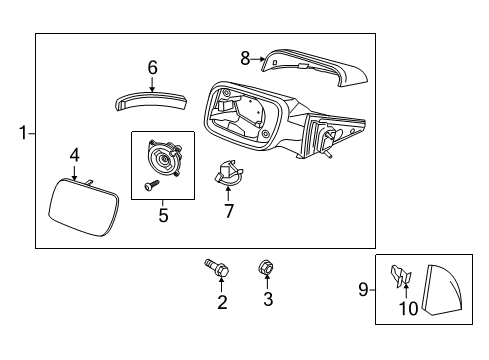 2014 Ford Explorer Outside Mirrors Diagram