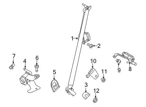 2019 Ford Explorer Second Row Seat Belts Diagram