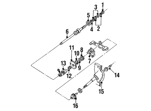 1993 Lincoln Mark VIII Shaft & Internal Components Diagram