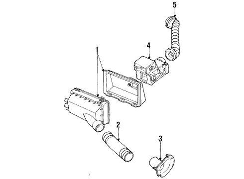 1988 Ford EXP Powertrain Control Diagram