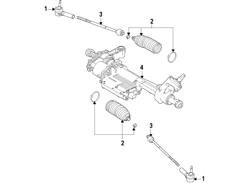 2013 Ford Mustang Steering Column & Wheel, Steering Gear & Linkage Diagram 3 - Thumbnail