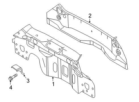 2019 Ford Fiesta Rear Body Diagram 1 - Thumbnail