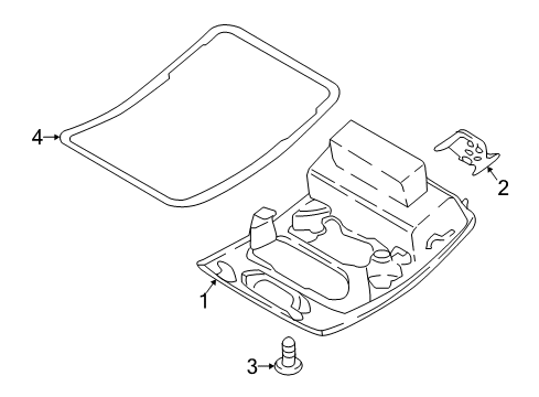 2019 Ford EcoSport Overhead Console Diagram