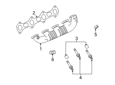 2009 Ford E-350 Super Duty Exhaust Manifold Diagram 2 - Thumbnail