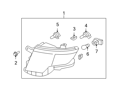 2008 Ford Edge Bulbs Diagram 2 - Thumbnail