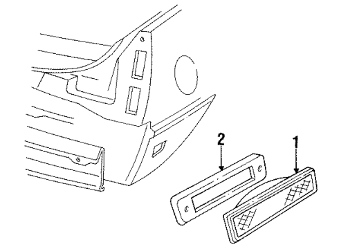 1984 Lincoln Continental Side Marker Lamps Diagram