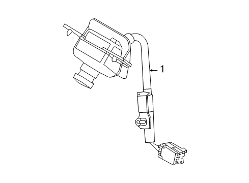 2012 Lincoln MKZ Parking Aid Diagram 1 - Thumbnail