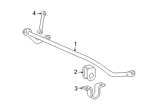 2003 Ford F-350 Super Duty Stabilizer Bar & Components - Front Diagram 2 - Thumbnail