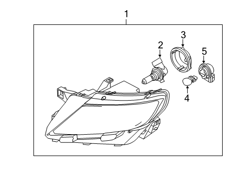 2014 Lincoln MKX Headlamps Diagram