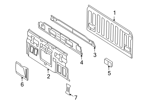 2007 Ford Explorer Sport Trac Back Panel Diagram