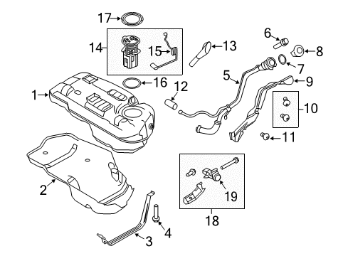 2012 Ford Escape Fuel System Components Diagram