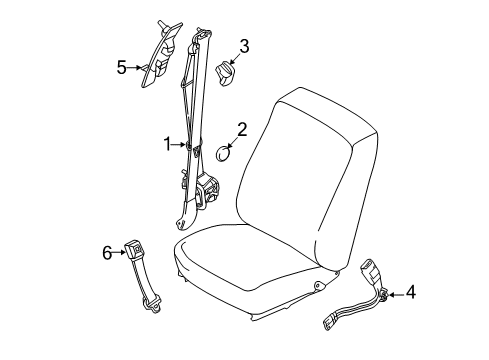 2013 Ford F-150 Seat Belt Diagram 4 - Thumbnail