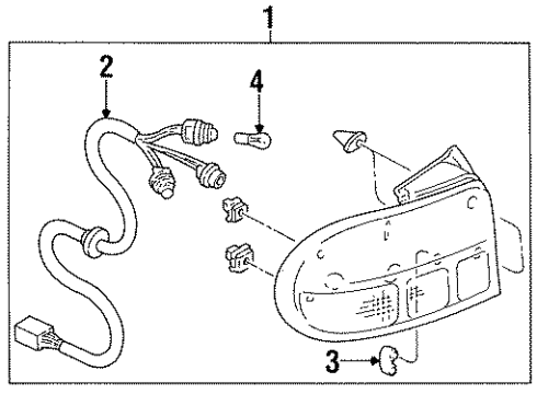 1995 Ford Aspire Tail Lamps Diagram