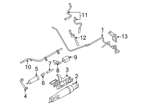 2008 Ford E-250 Emission Components Diagram