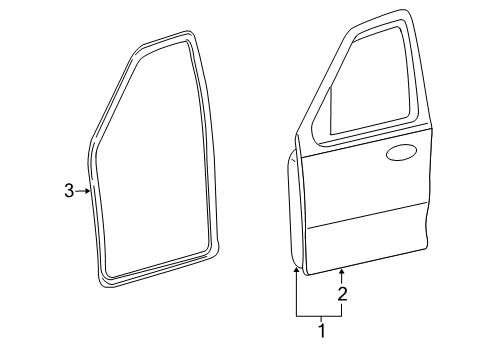 2010 Mercury Mariner Front Door Diagram