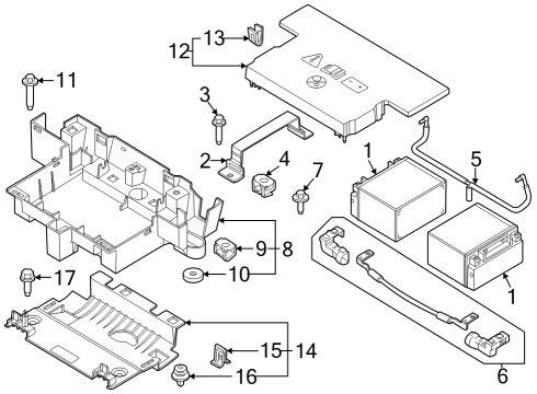 2023 Ford F-350 Super Duty TUBE - VENTILATION Diagram for ML3Z-10A818-D