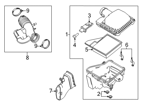 2014 Ford Mustang Filters Diagram 1 - Thumbnail