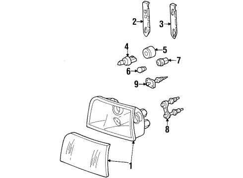 2000 Ford Crown Victoria Headlamps Diagram