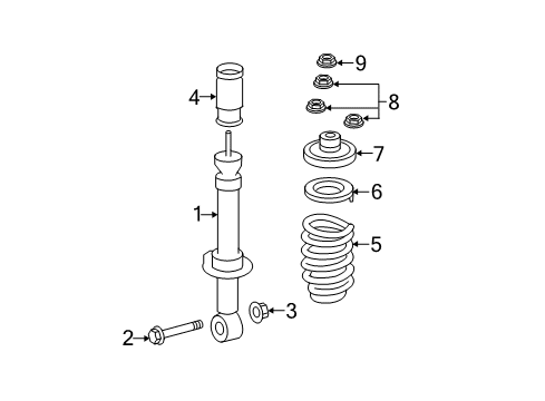 2007 Lincoln Navigator Shocks & Components - Rear Diagram