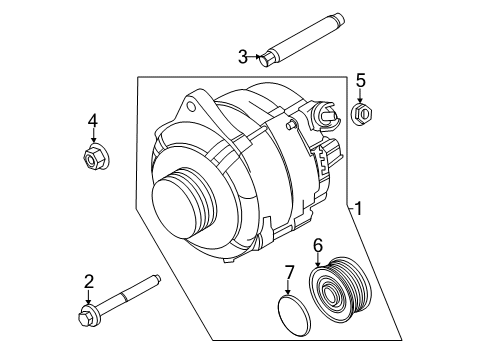 2023 Ford Transit-350 HD Alternator Diagram